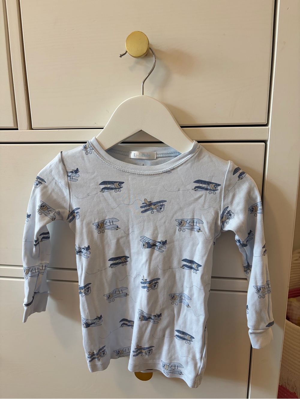 Lyda Baby Airplane Pajama Top Boys 3 Pima Cotton Soft Sleepwear